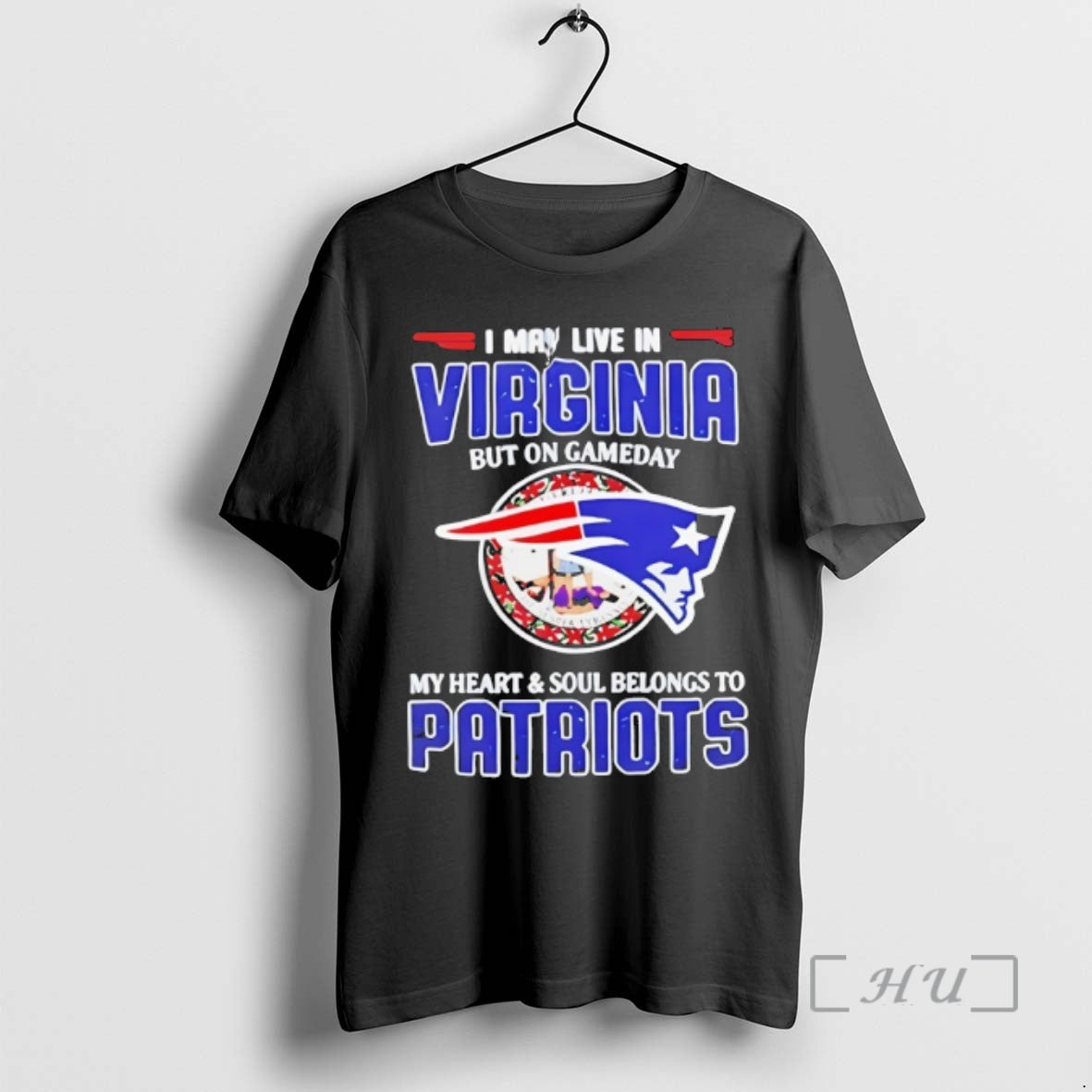 Officials Virginia Patriots Fan My Heart And Soul Belongs To New England Football Premium - clothing by TeeHivey.com