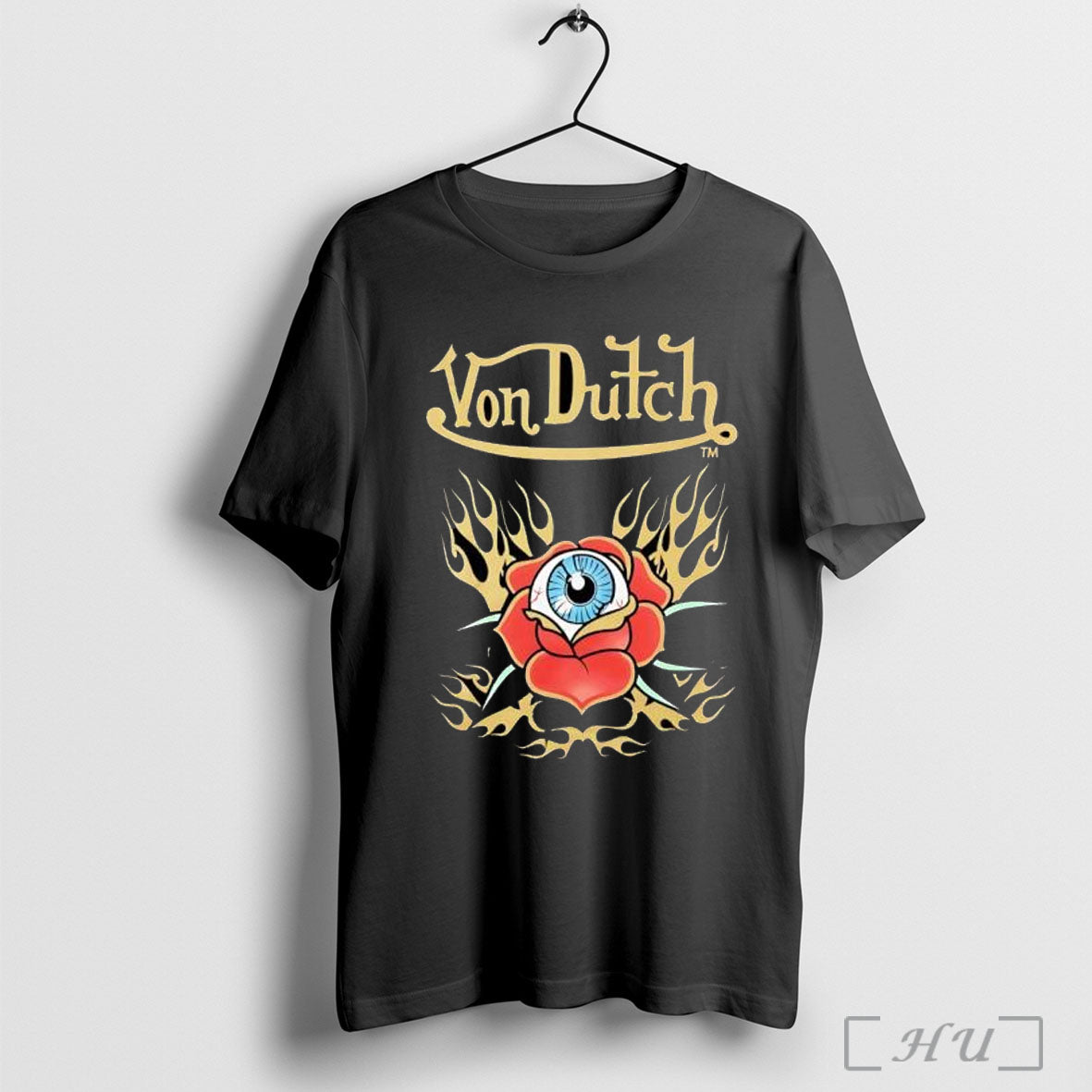 Officials Von Dutch Flying Eye Flames T Shirt