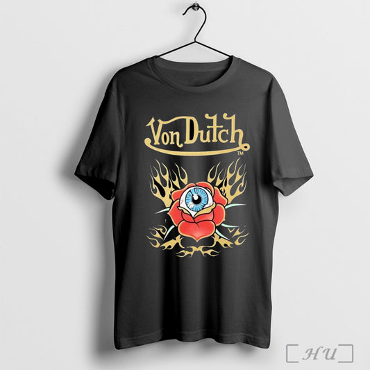 Officials Von Dutch Flying Eye Flames T Shirt