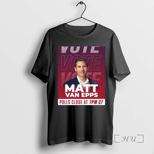 Officials Vote Matt Van Epps 2025 Circle Black - clothing by TeeHivey.com