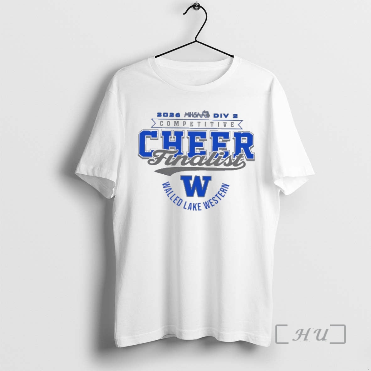 Officials Walled Lake Western 2026 Mhsaa Division 2 Competitive Cheer Finalist Premium T Shirts Sweater