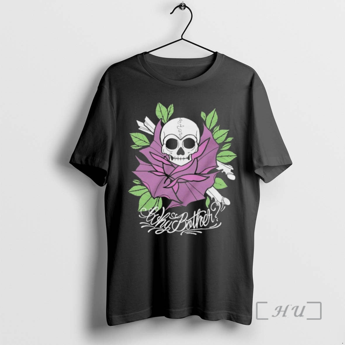 Officials Why Bother Skull Rose - clothing by TeeHivey.com