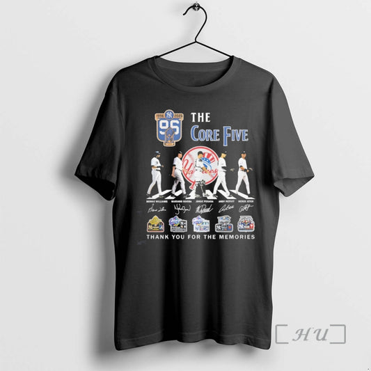 Officials Williams Rivera Posada Pettitte Jeter The Core Five New York Yankees Baseball Abbey Road - clothing by TeeHivey.com