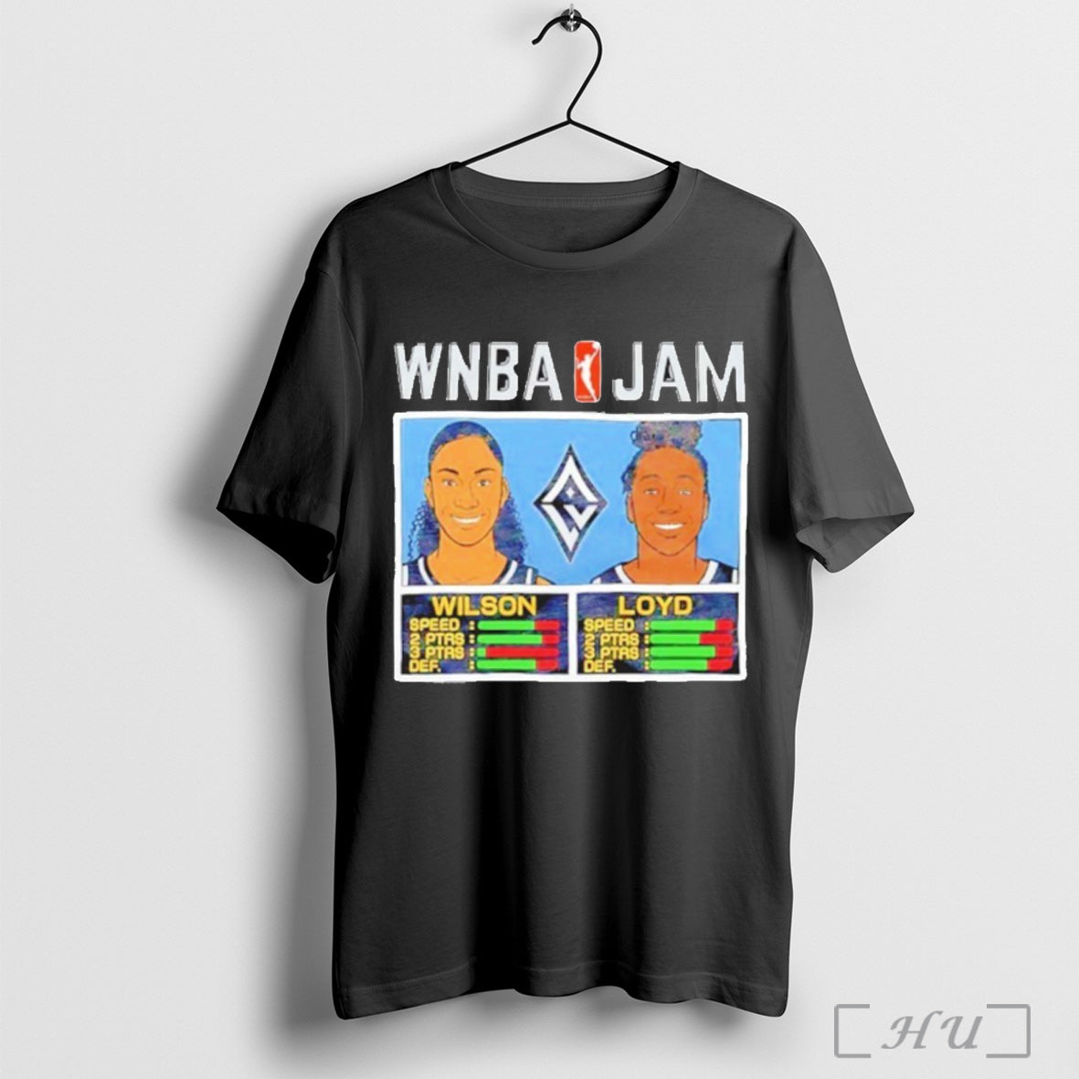 Officials Wnba Jam Las Vegas Aces Aja Wilson And Jewell Lloyd Shirt T Shirt