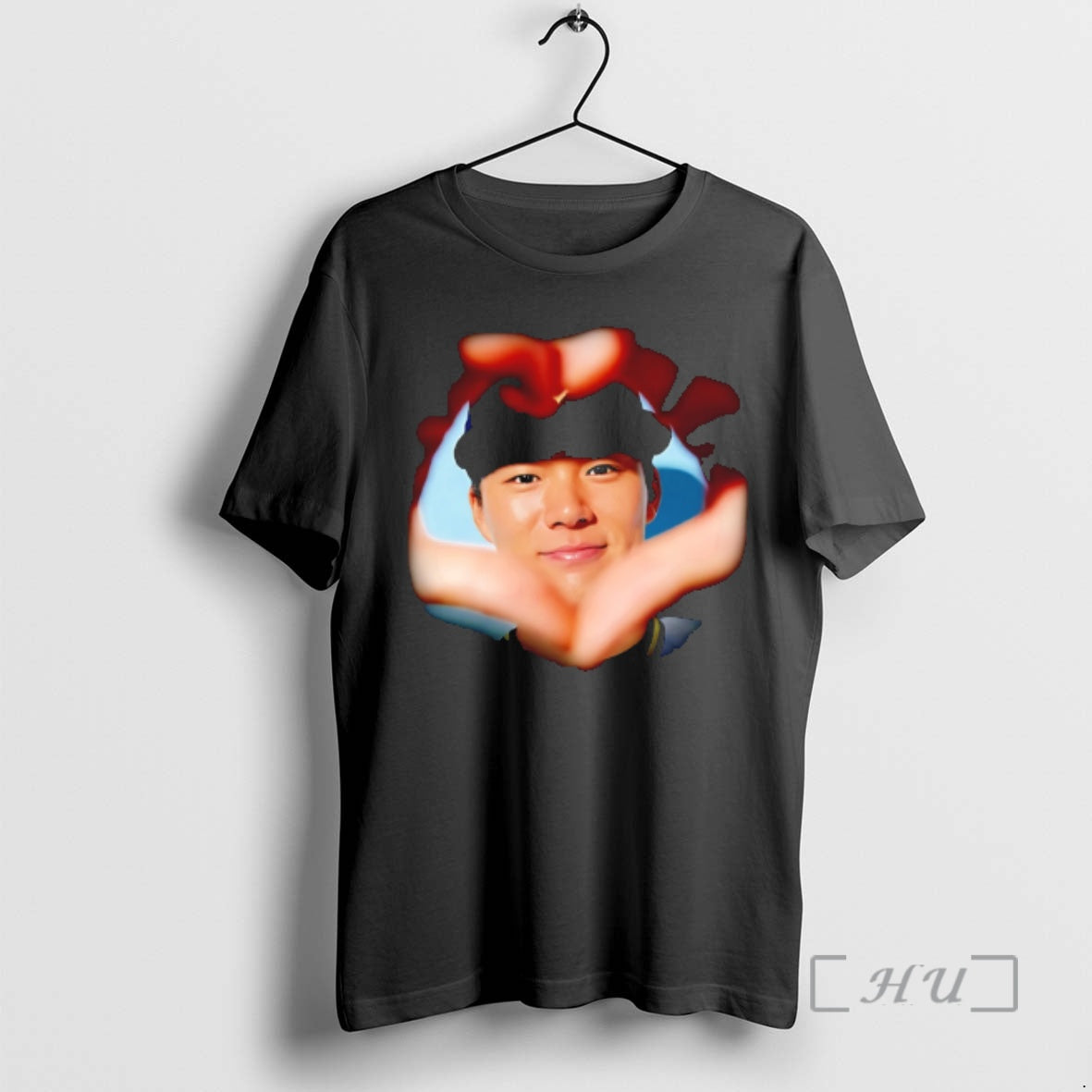 Officials Yoshinobu Yamamoto Los Angeles Dodgers Heart Hand Photo