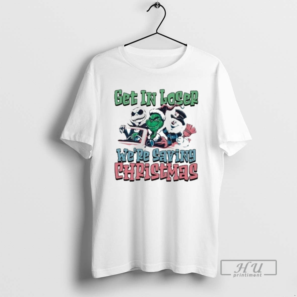 Officials Monster Get In Losers Were Saving Christmas T Shirt
