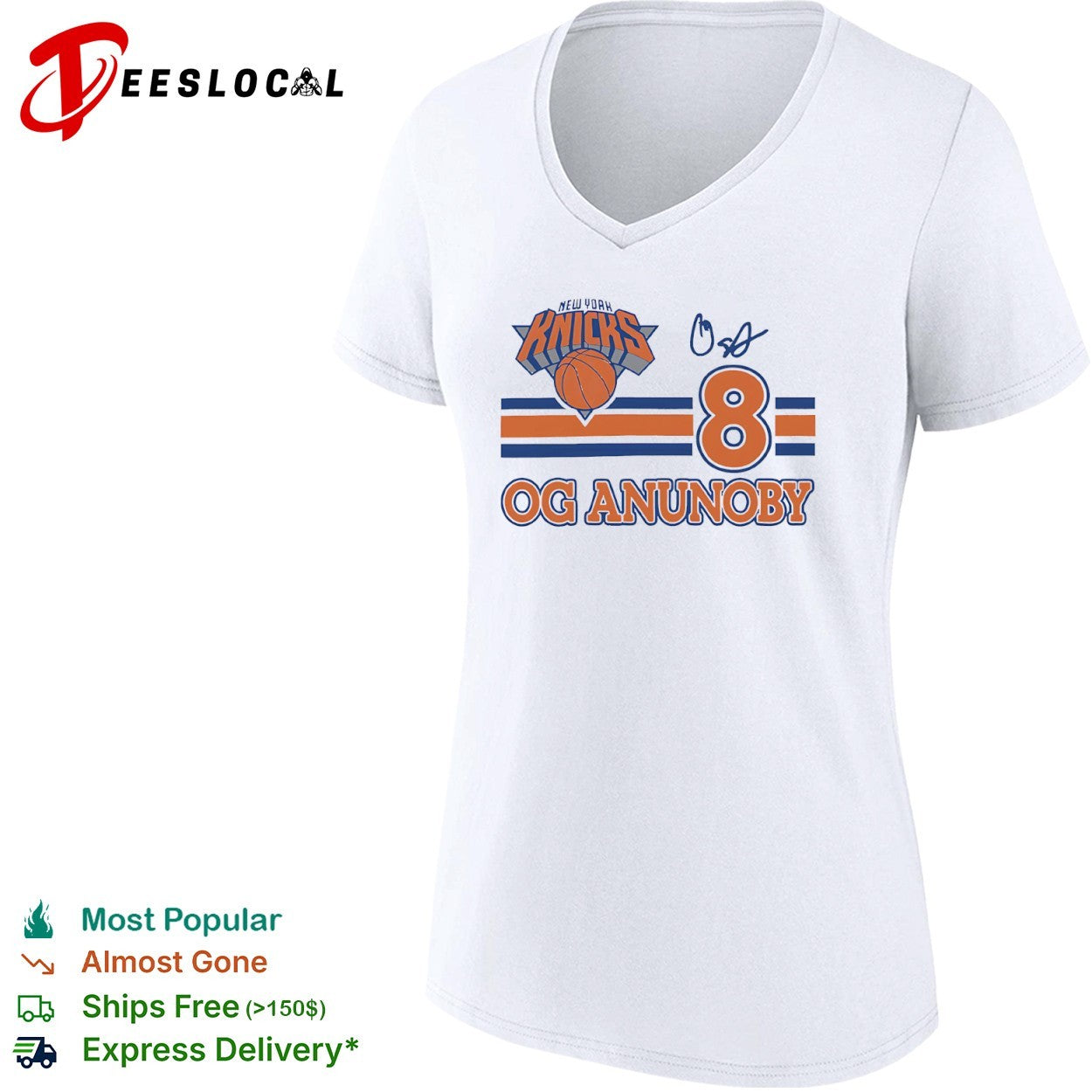 Og Anunoby New York Knicks logo signature shirt