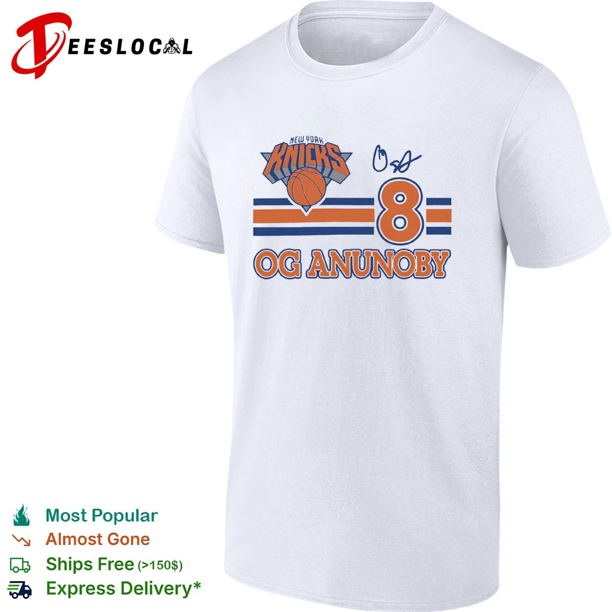 Og Anunoby New York Knicks logo signature shirt