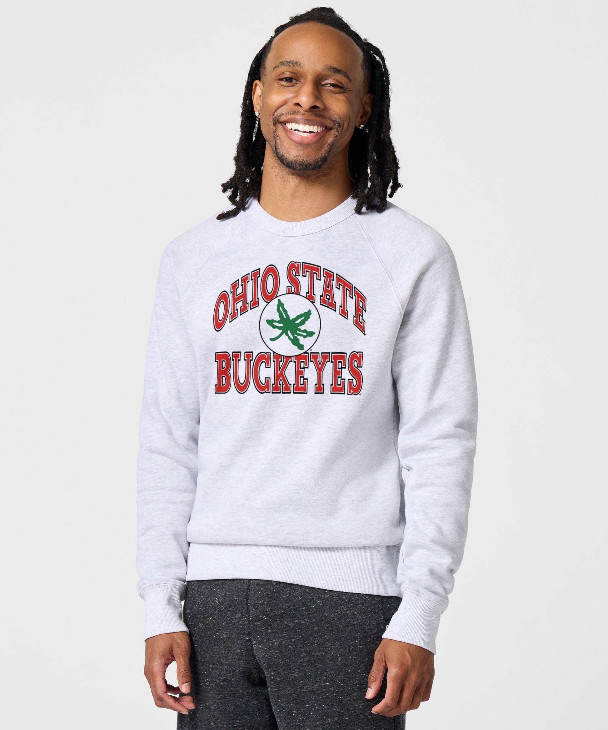 Ohio State Buckeye Leaf Arch Crewneck