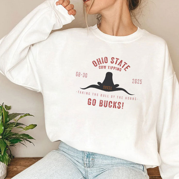 Ohio State Vs Texas Cow Tipping Football Game 2025 T Shirt