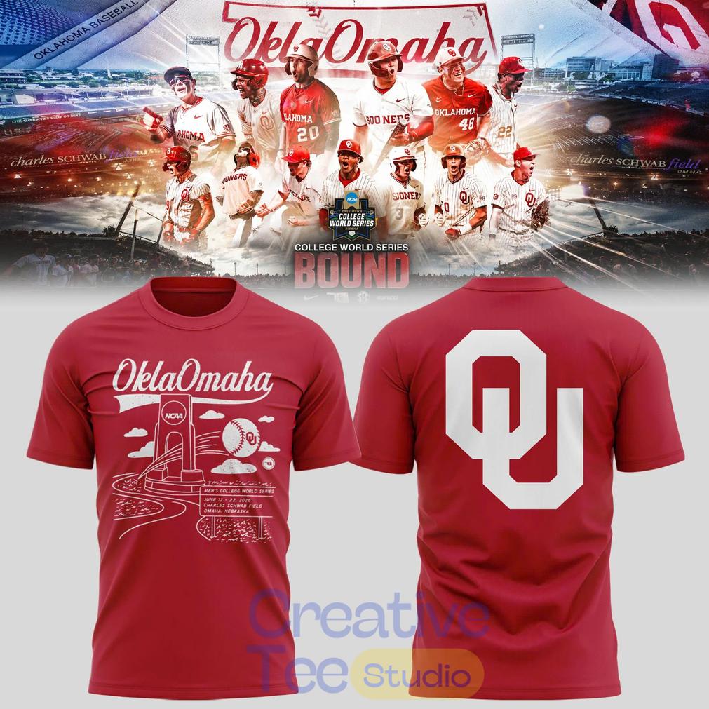 Oklahoma Baseball 2026 OklaOmaha 3D T-Shirt