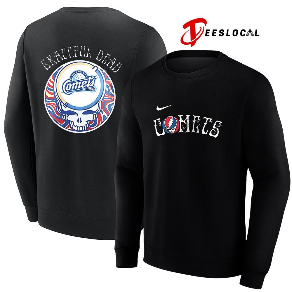 Oklahoma City Comets x Grateful Dead Triple A logo shirt