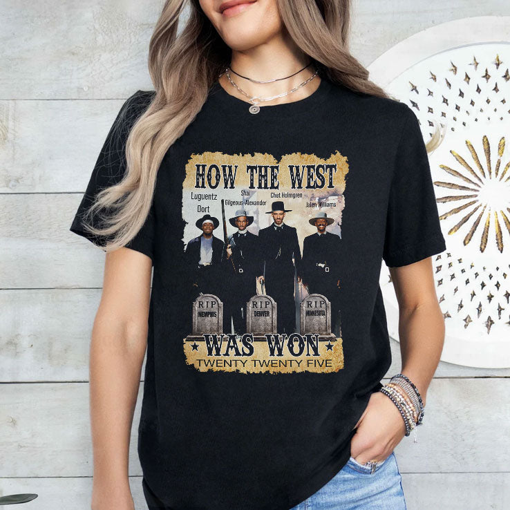 Oklahoma City Thunder Championship How The West Was Won T Shirt