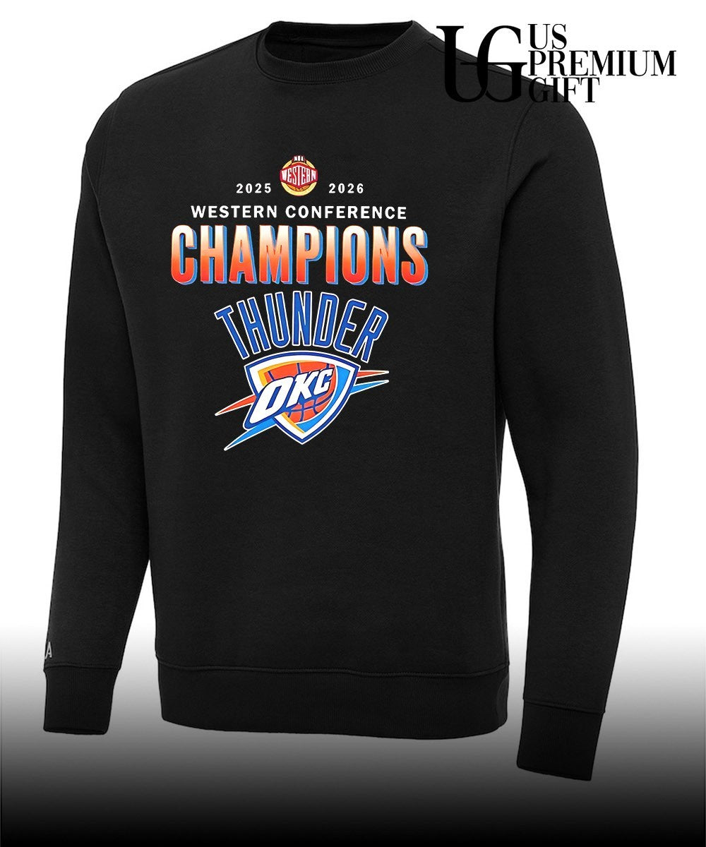 Oklahoma City Thunder Finals Western Conference Champions 2025-2026 retro shirt