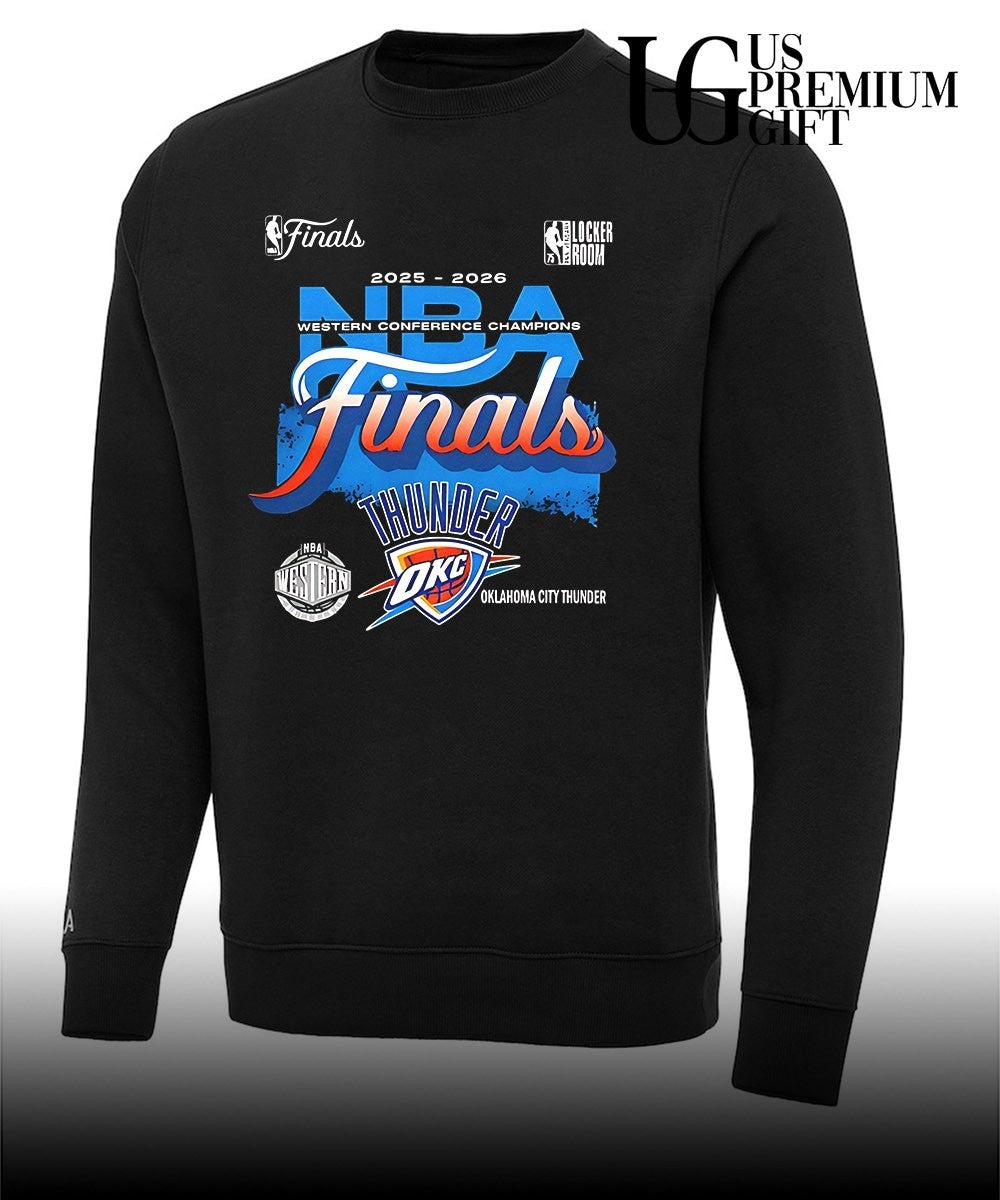 Oklahoma City Thunder Finals Western Conference Champions 2026 Locker Room shirt