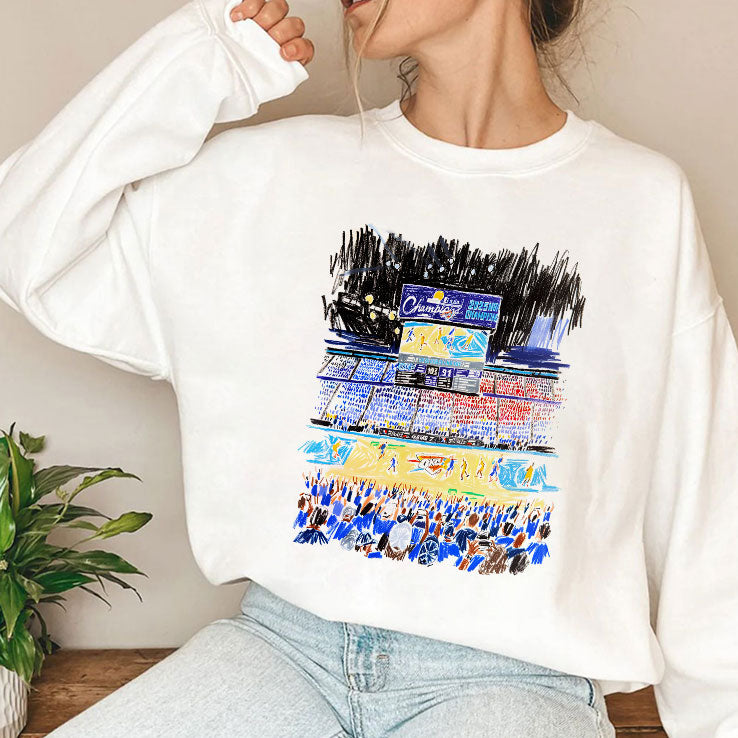 Oklahoma City Thunder Indiana Pacers Stadium Art T Shirt