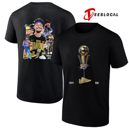 Oklahoma City Thunder Shai Gilgeous Alexander SGA finals MVP trophy shirt