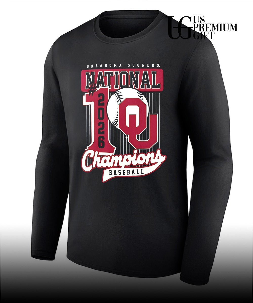 Oklahoma Sooners #1 NCAA Baseball National 2026 Champions shirt