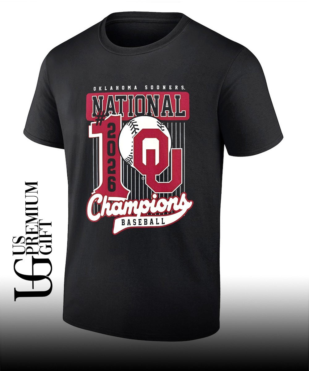 Oklahoma Sooners #1 NCAA Baseball National 2026 Champions shirt