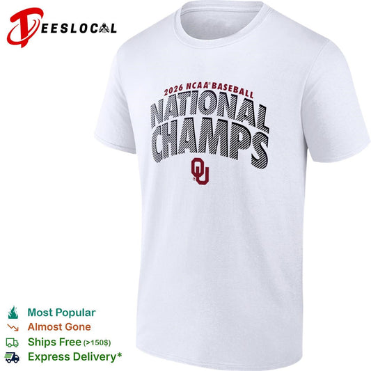 Oklahoma Sooners 2026 NCAA Baseball National Champs OU Logo shirt
