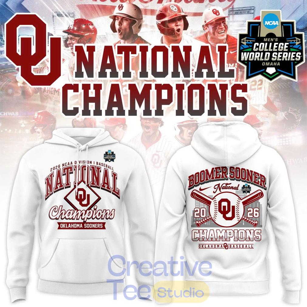 Oklahoma Sooners 2026 NCAA Division I Baseball National Champs Hoodie