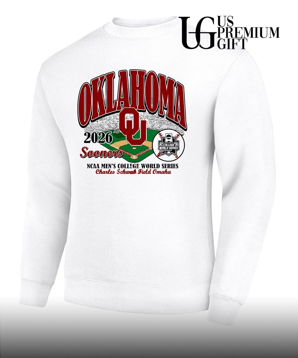 Oklahoma Sooners 2026 NCAA Men’s College World Series Charles Schwab Field shirt