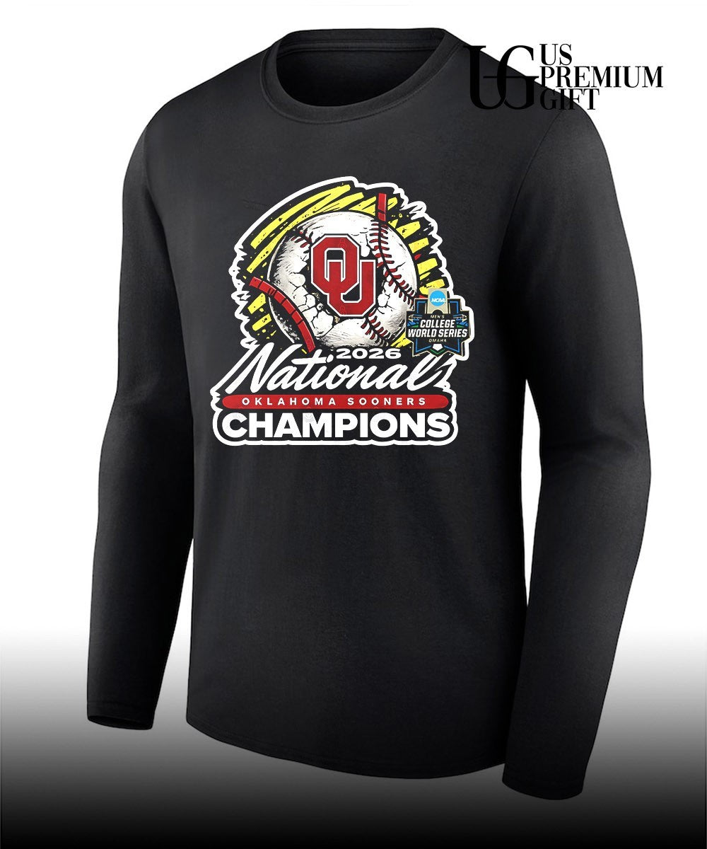 Oklahoma Sooners 2026 NCAA Men’s College World Series National Champions shirt