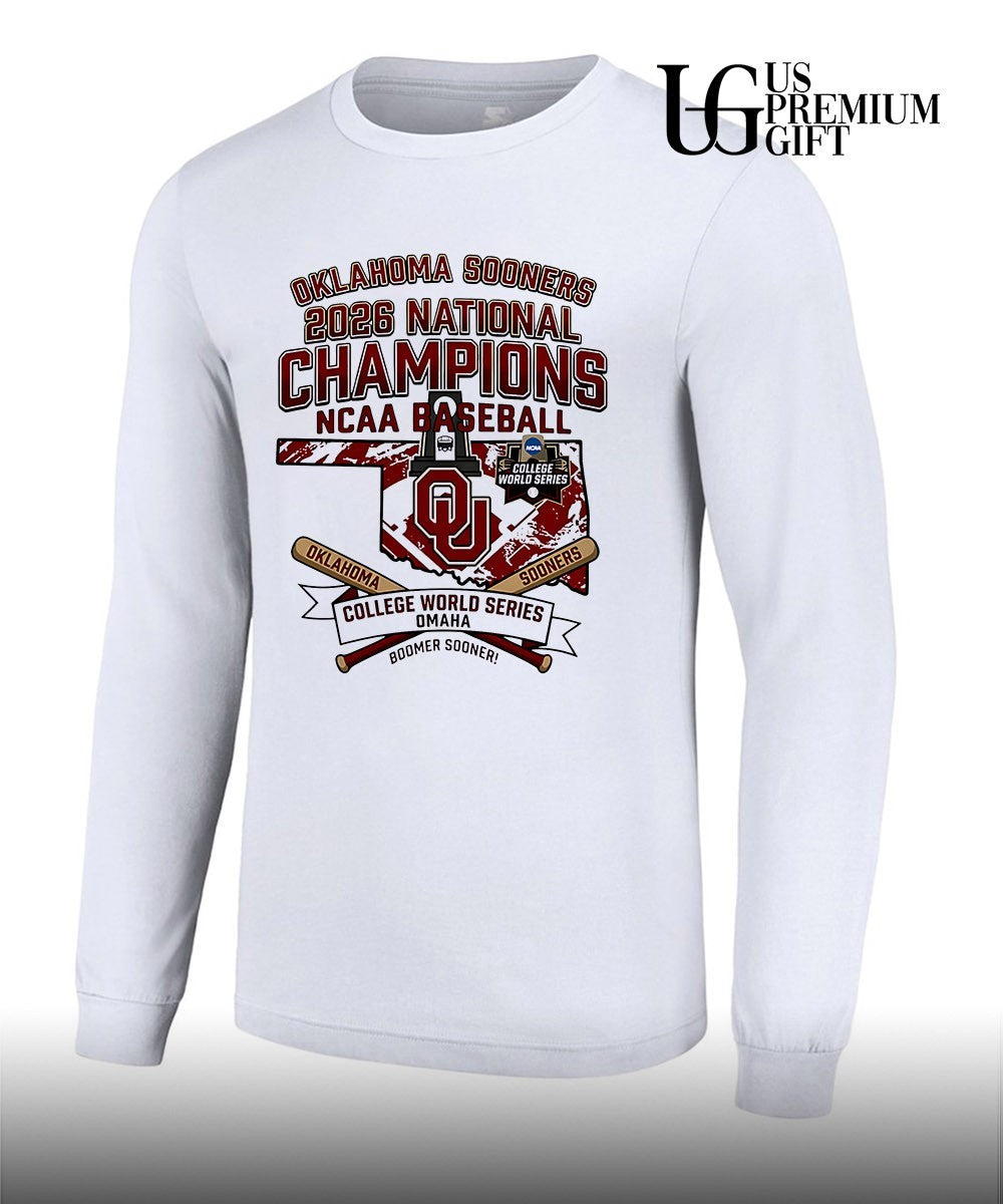 Oklahoma Sooners 3 Time National Champions NCAA Division I Baseball 2026 shirt