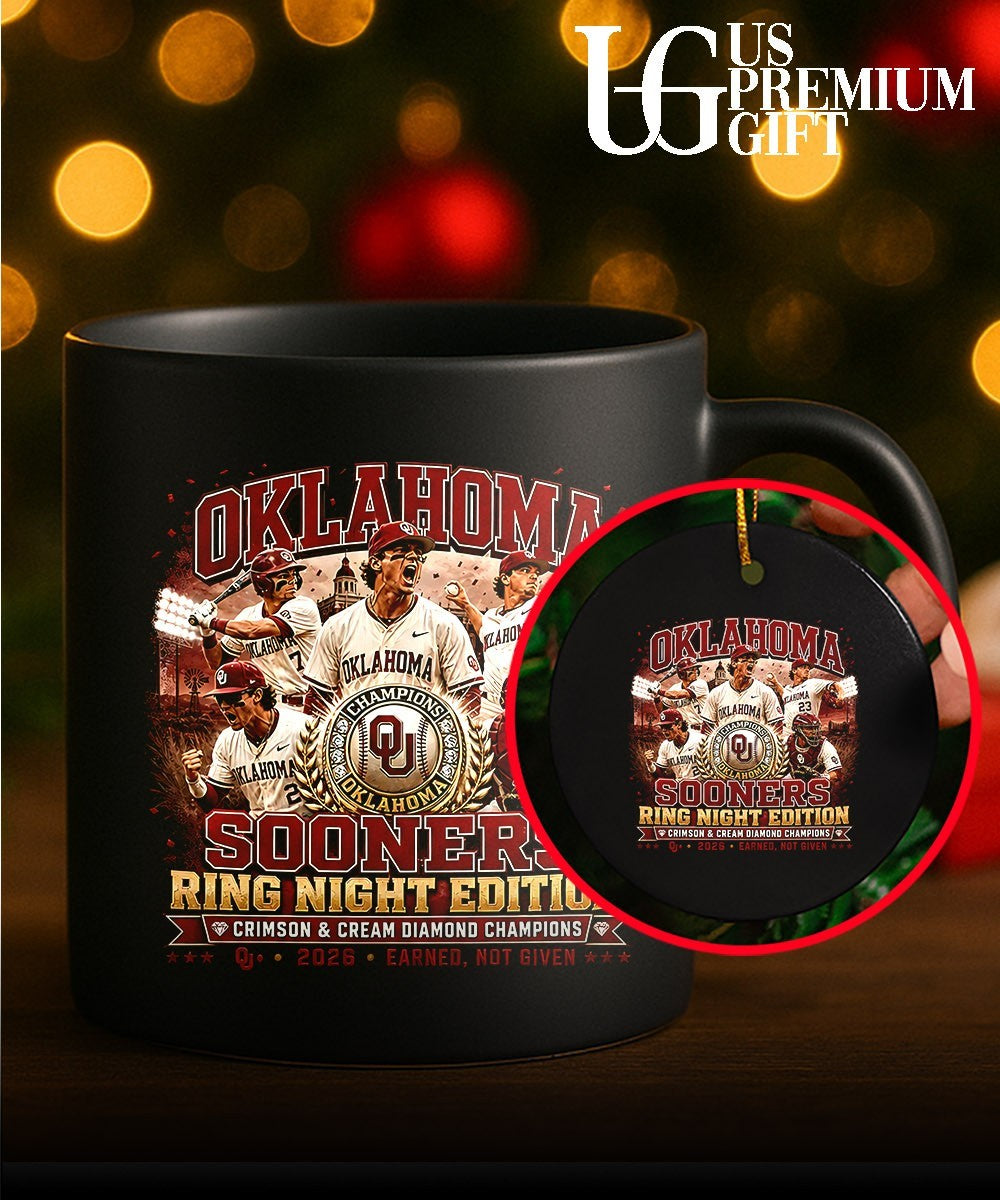 Oklahoma Sooners Baseball Champions 2026 Ring Night Edition Crimson Cream shirt