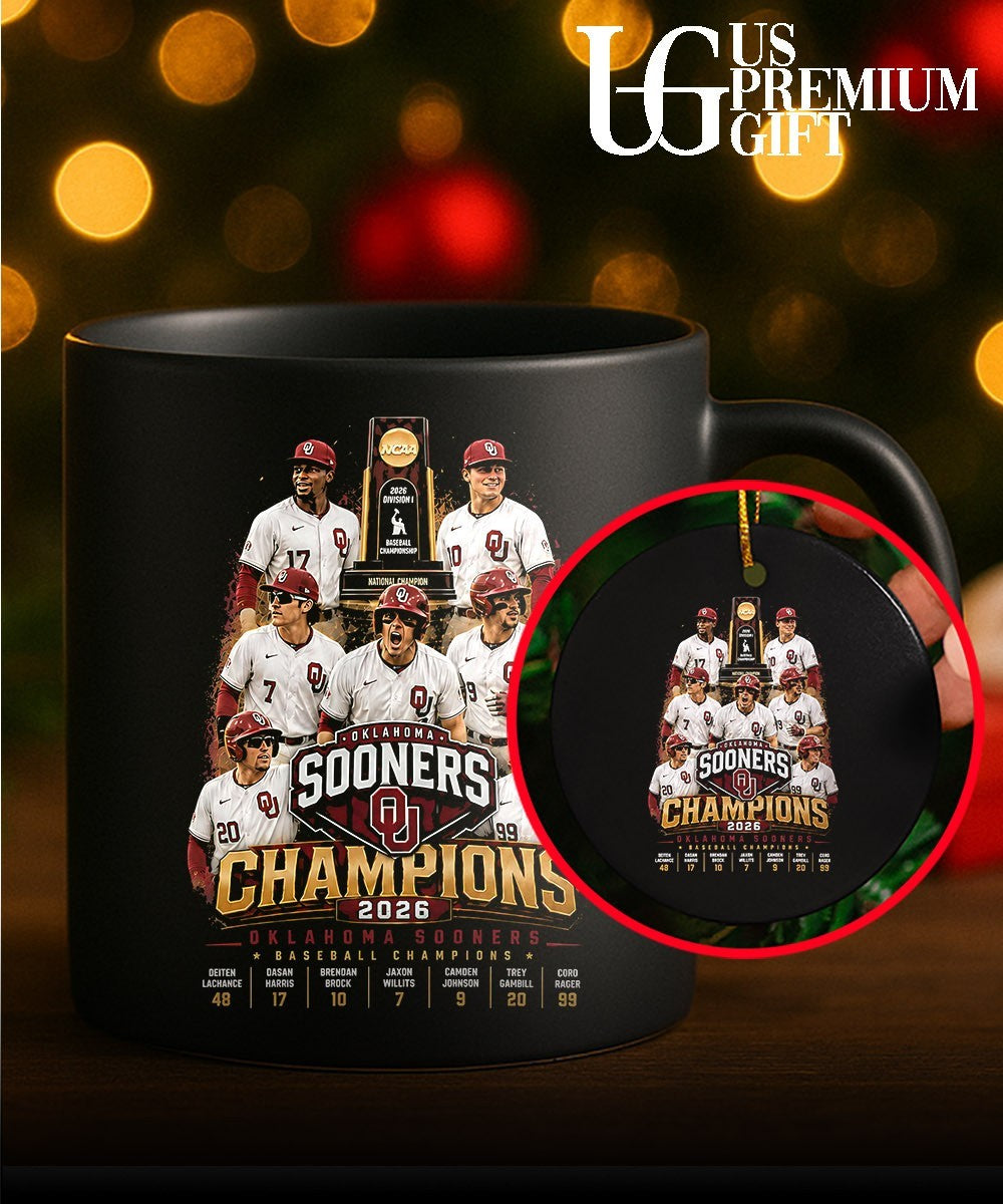 Oklahoma Sooners Baseball NCAA 2026 Division I National Champion Sooners Champions shirt