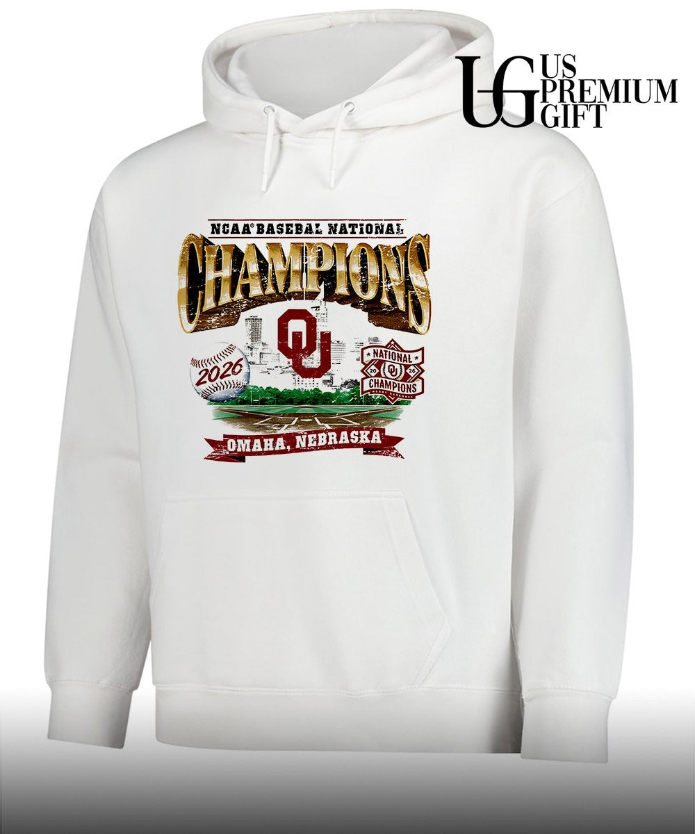 Oklahoma Sooners Baseball NCAA National Champions 2026 Omaha Nebraska shirt