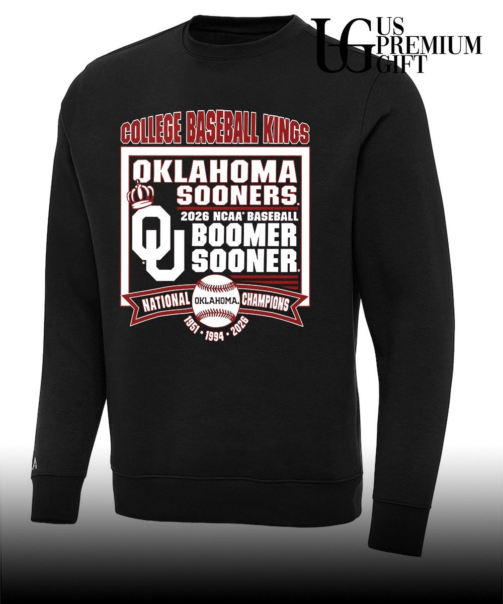 Oklahoma Sooners College Baseball Kings 2026 NCAA National Champions Boomer Sooner shirt