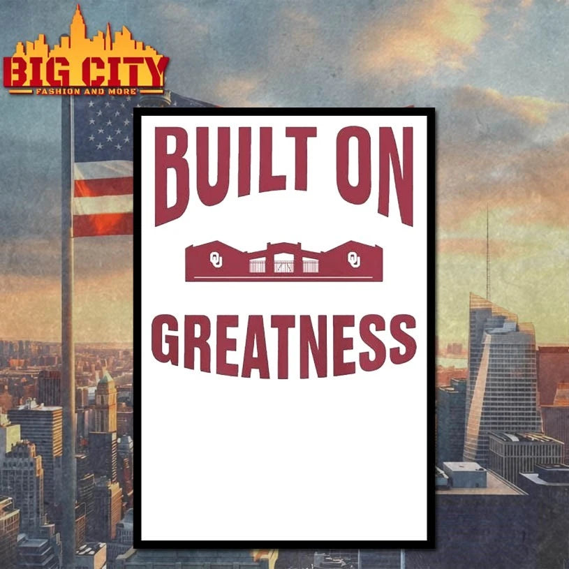 Oklahoma Sooners Logo Athletic 2026 Softball Built on Greatness T-shirt