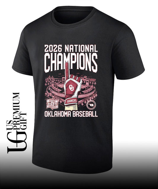 Oklahoma Sooners NCAA 2026 National Champions Baseball shirt