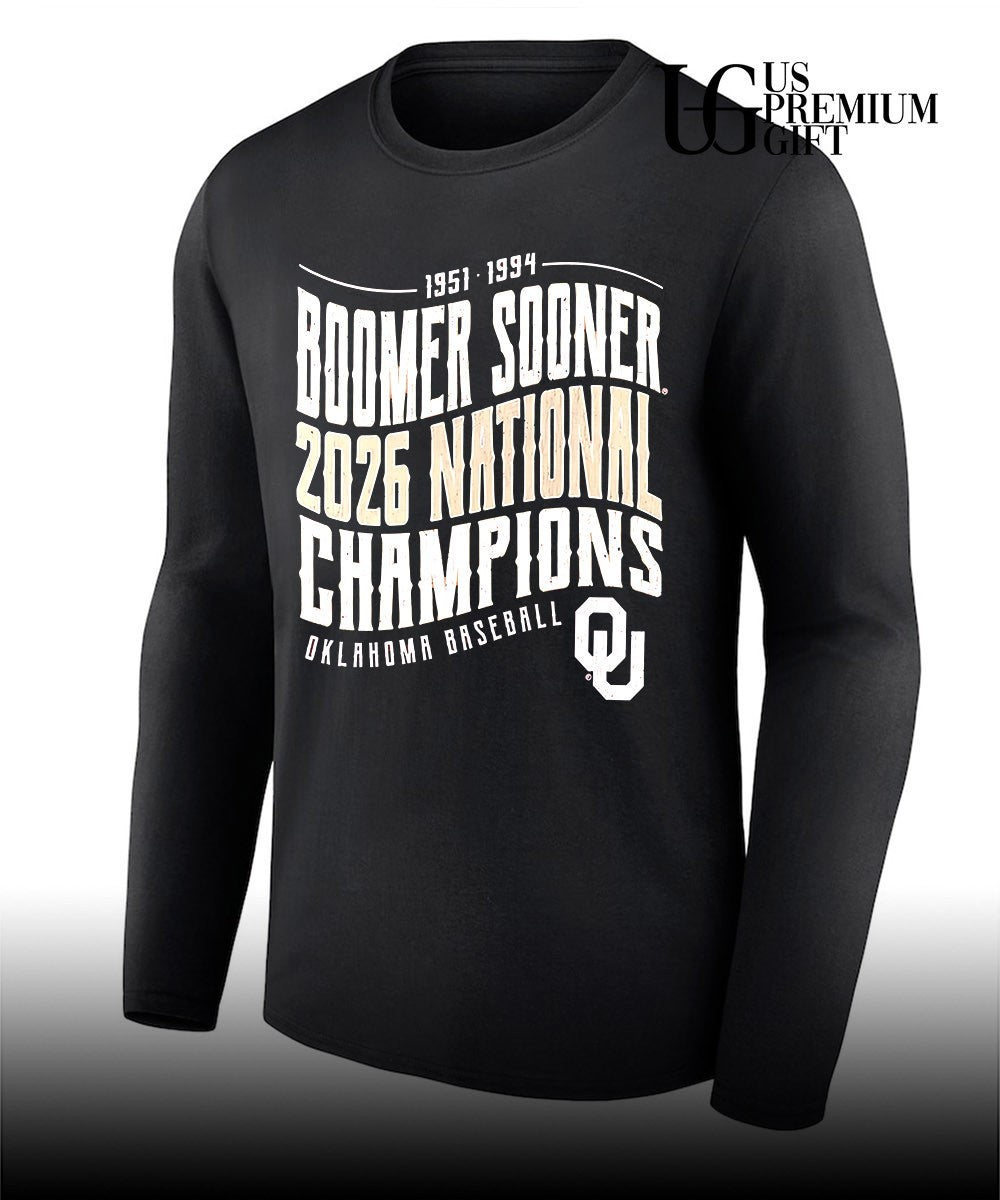 Oklahoma Sooners NCAA Baseball 1951 1994 Boomer Sooner 2026 National Champions shirt