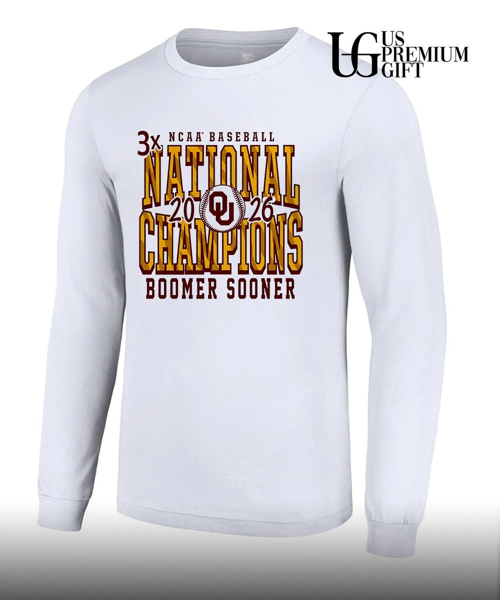 Oklahoma Sooners NCAA Baseball 2026 National Champions College World Series shirt