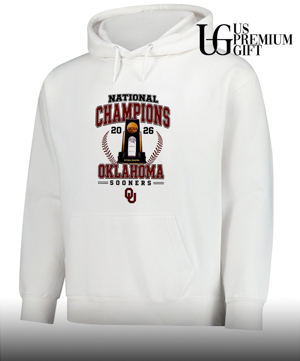 Oklahoma Sooners NCAA Baseball National Champions 2026 trophy shirt