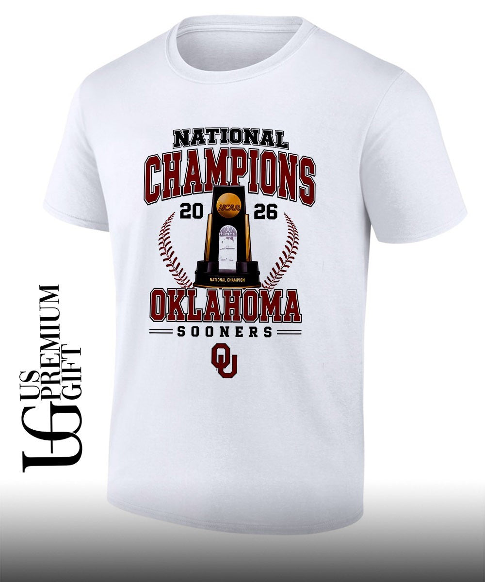 Oklahoma Sooners NCAA Baseball National Champions 2026 trophy shirt