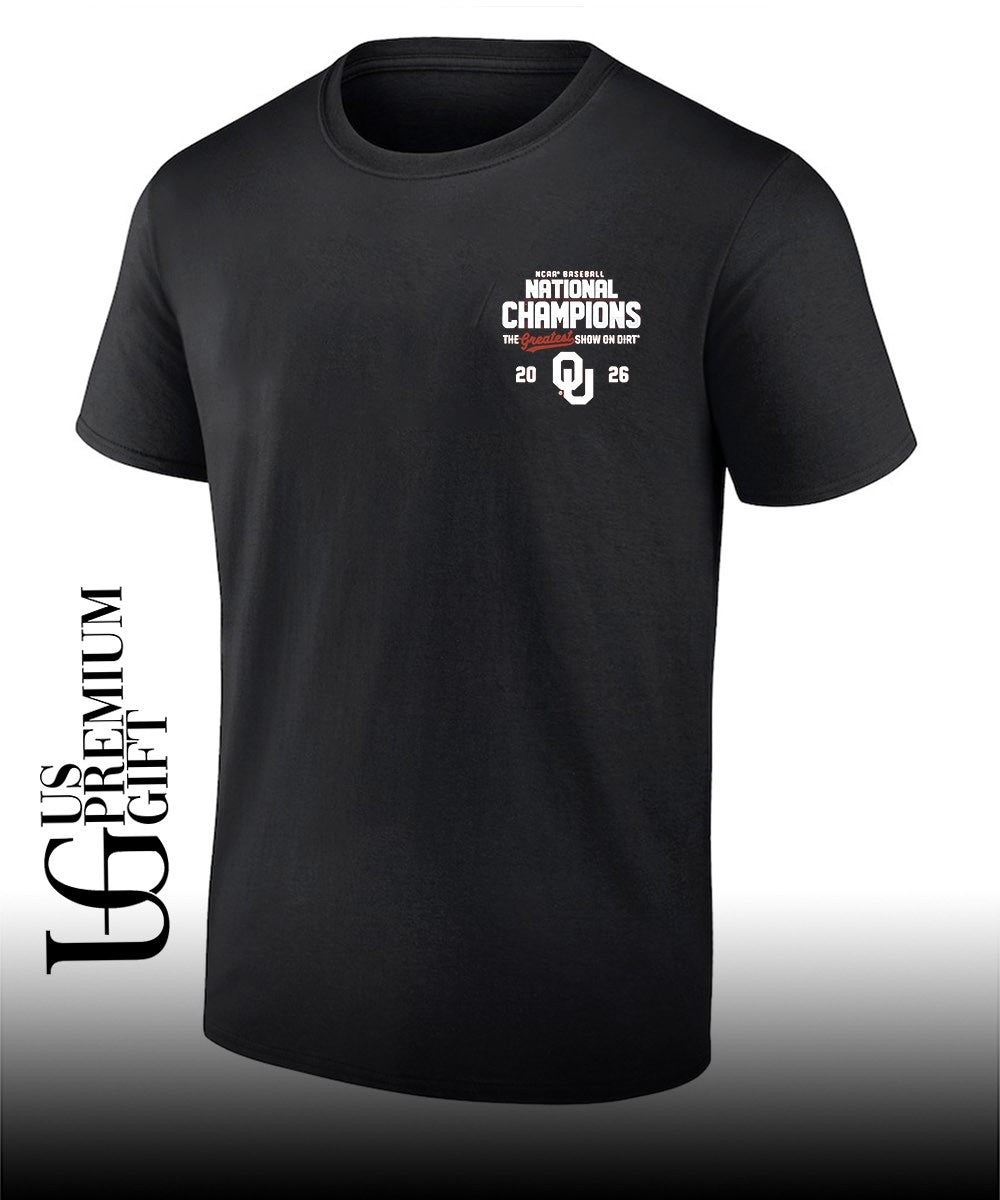 Oklahoma Sooners NCAA Baseball National Champions The Greatest Show on Dirt 2026 shirt
