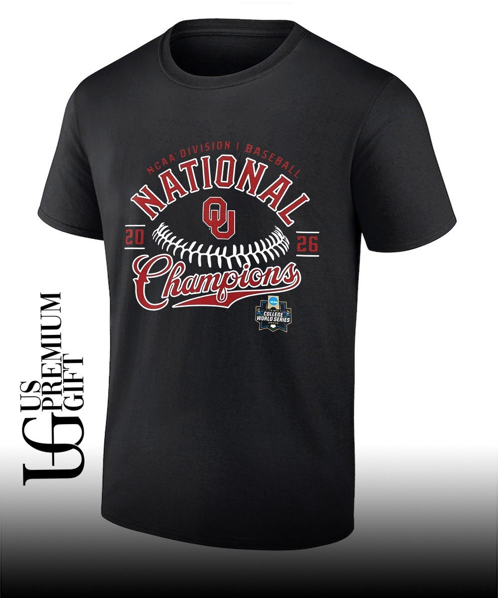 Oklahoma Sooners NCAA Division I Baseball National Champions 2026 College World Series shirt
