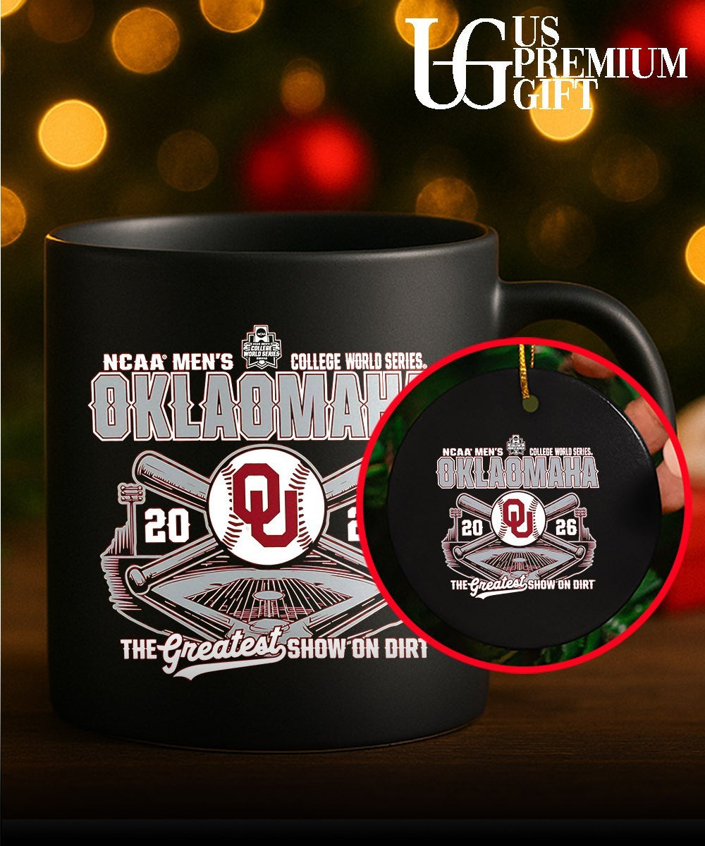 Oklahoma Sooners NCAA Men’s College World Series Oklamaha 2026 The Greatest Show on Dirt shirt