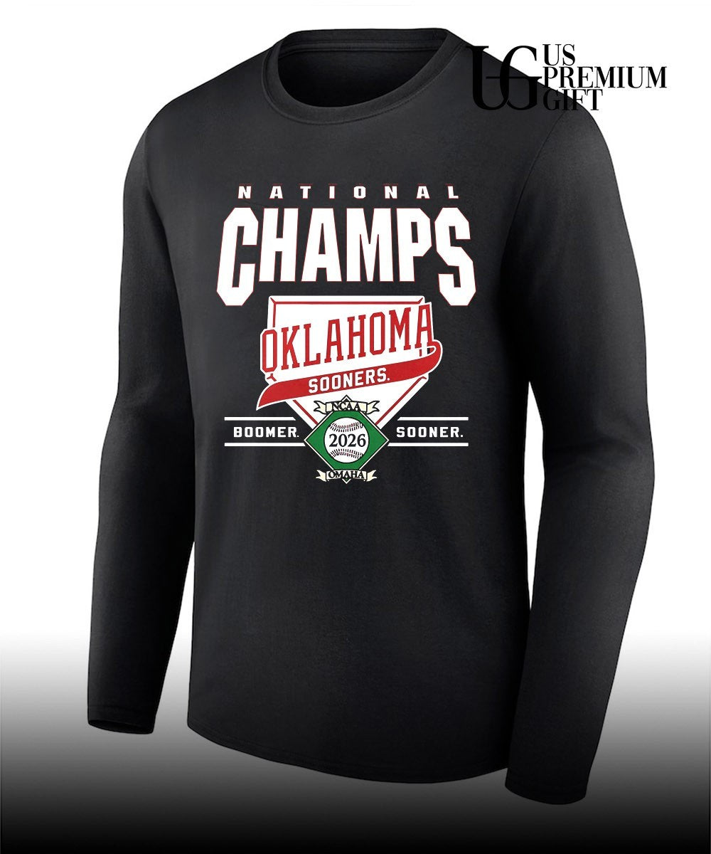 Oklahoma Sooners NCAA National Champs 2026 Omaha Boomer Sooner shirt