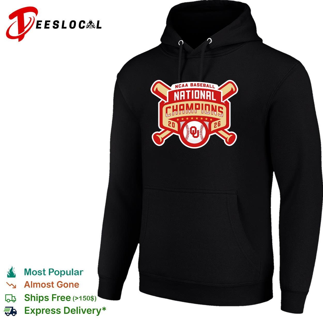 Oklahoma Sooners NCAA baseball national champions 2026 red ribbon shirt
