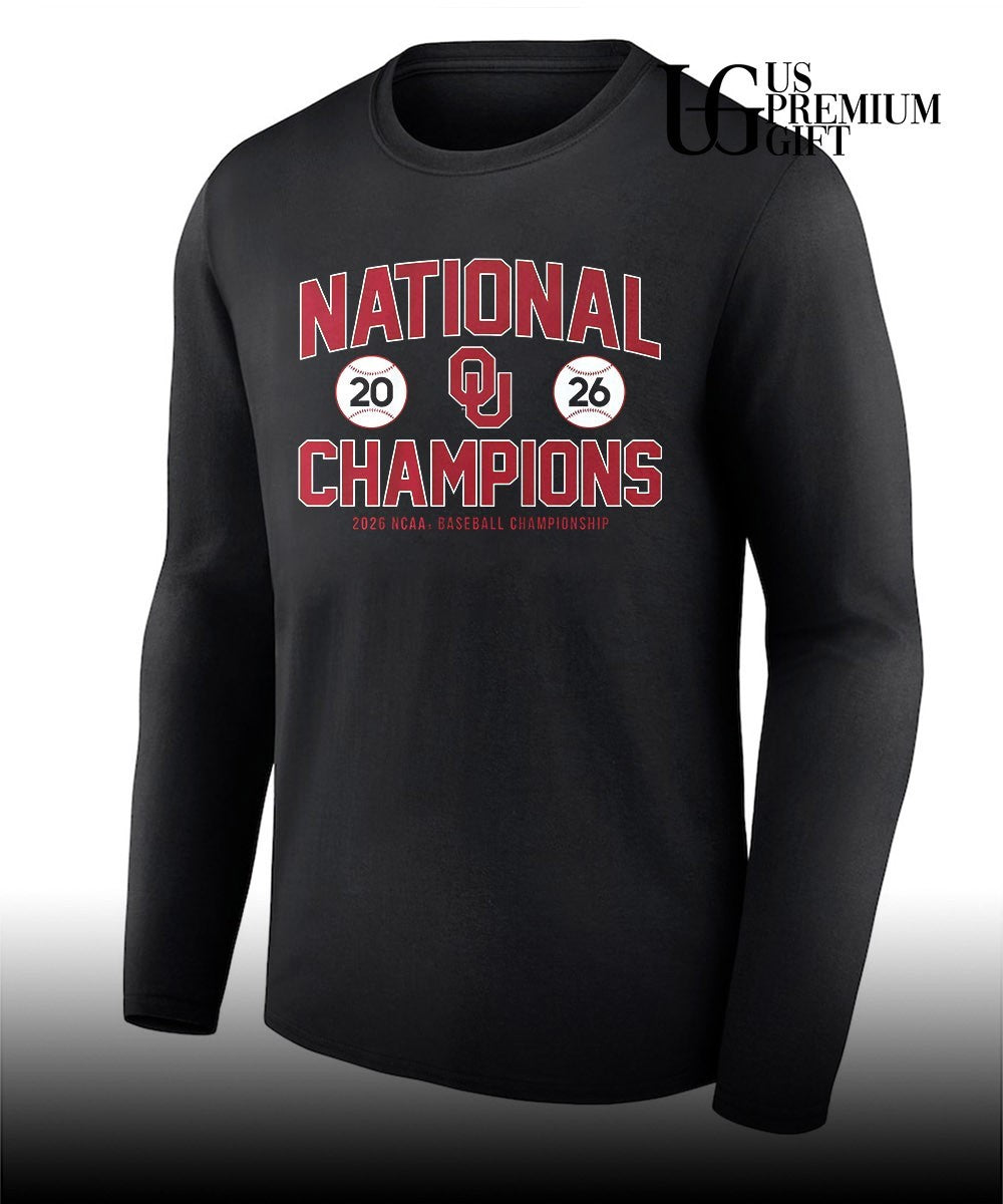 Oklahoma Sooners National 2026 Champions NCAA Baseball Championship shirt