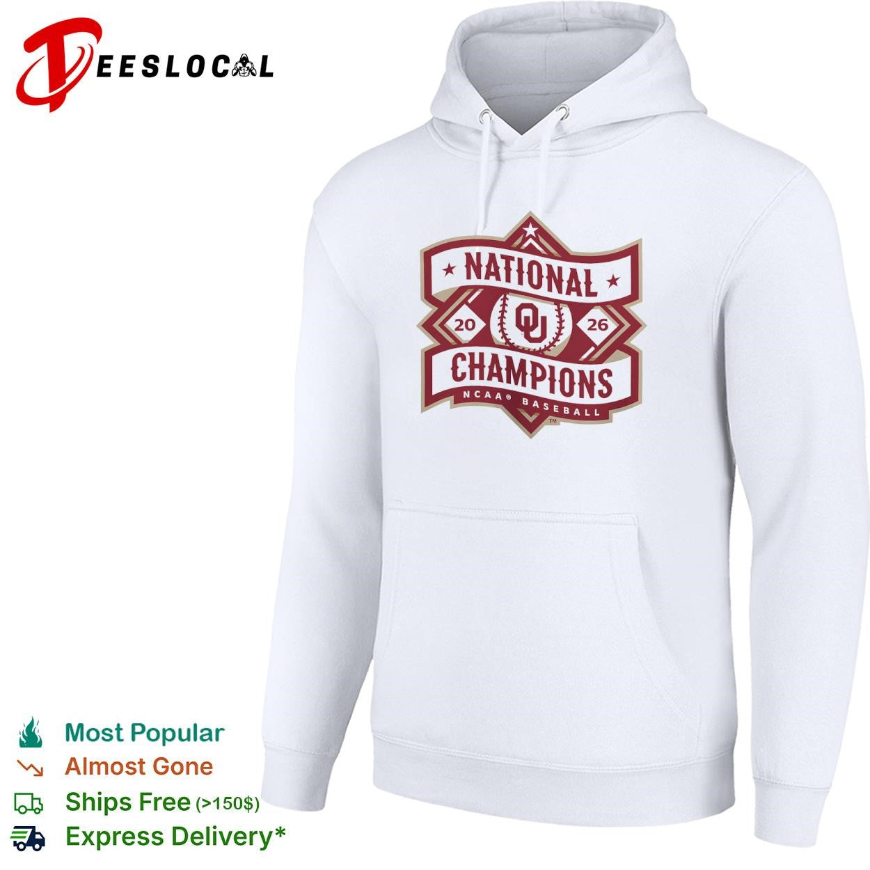 Oklahoma Sooners National Champions 20 26 NCAA Baseball logo shirt
