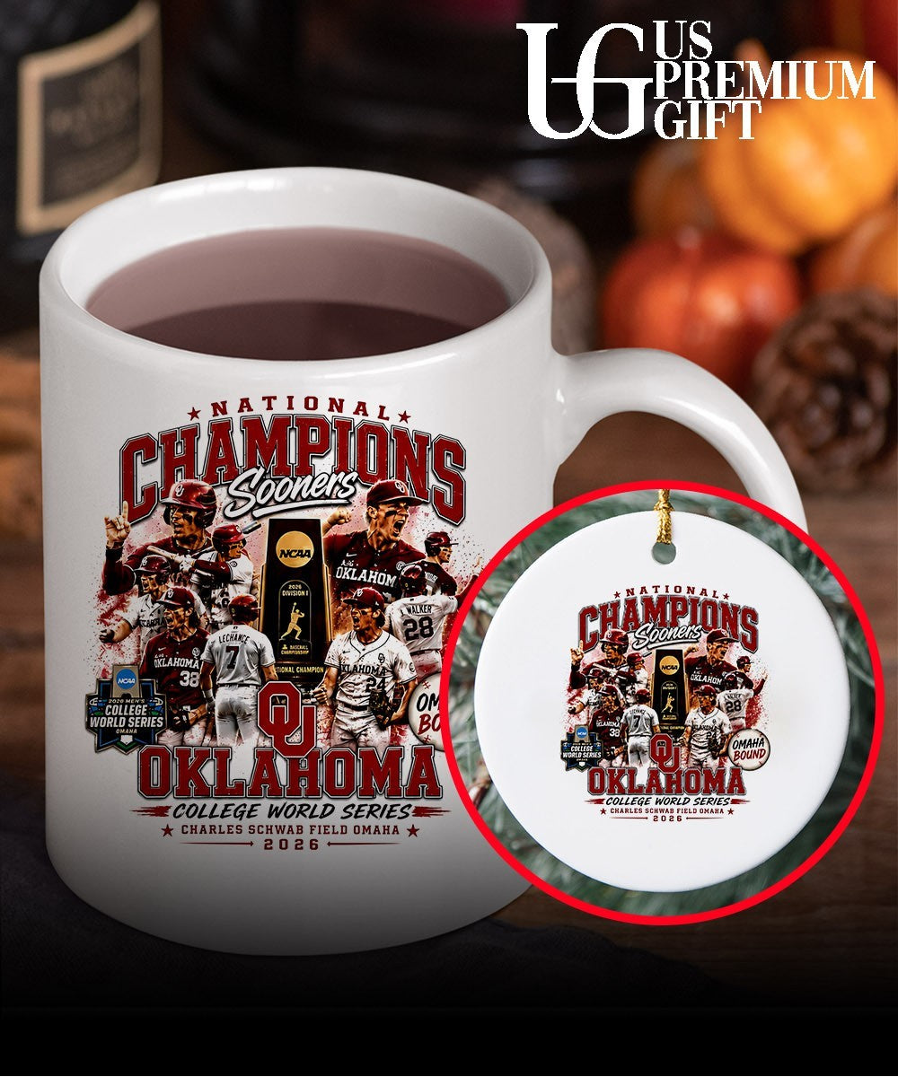 Oklahoma Sooners National Champions 2026 NCAA College World Series baseball shirt