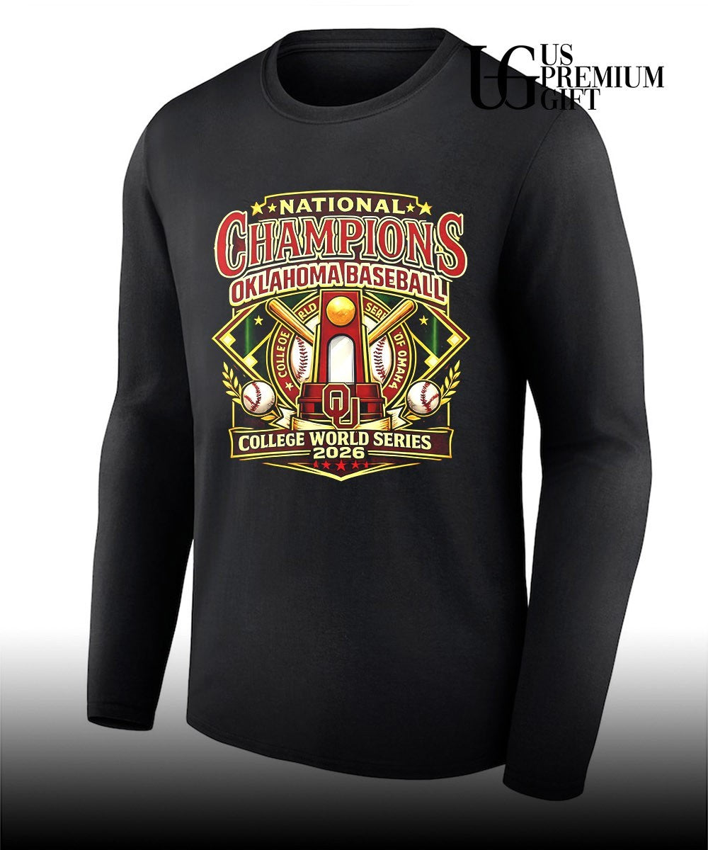 Oklahoma Sooners National Champions Oklahoma Baseball College World Series 2026 shirt