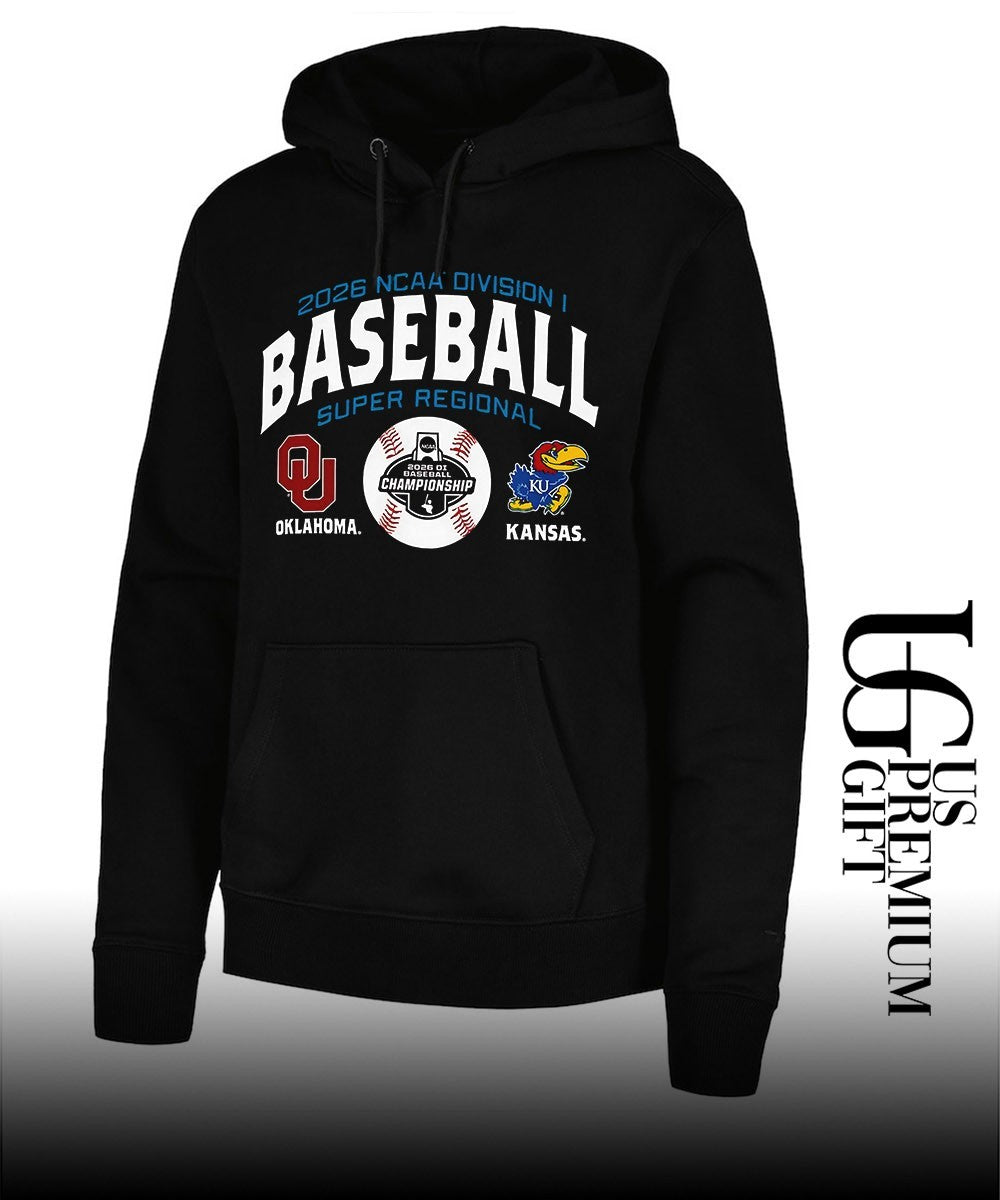 Oklahoma Sooners and Kansas Jayhawks 2026 NCAA Division I Baseball Super Regional shirt