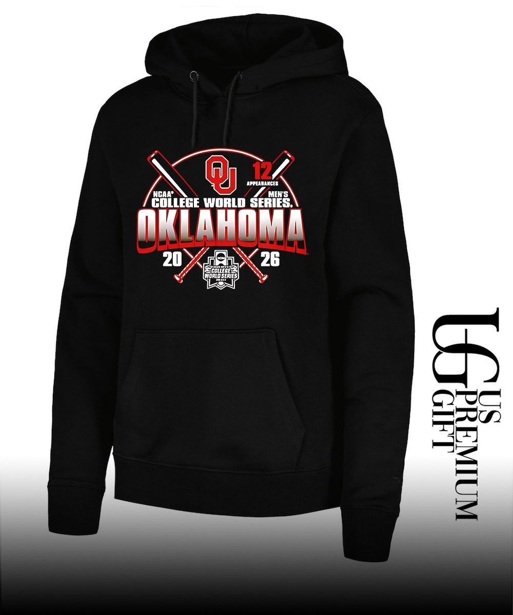 Oklahoma Sooners crossed bats 12 appearances NCAA Mens College World Series 2026 shirt
