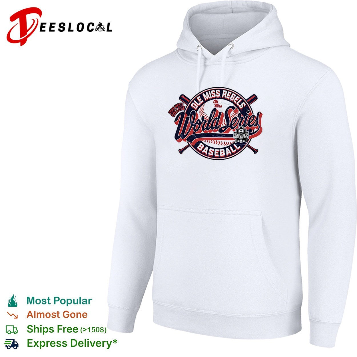 Ole Miss Rebels 2026 Men’s College World Series Baseball Logo shirt
